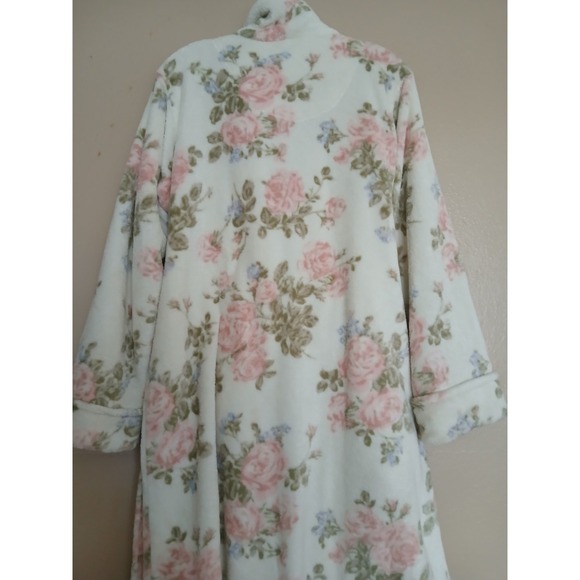 Lauren Ralph Lauren Robe Large Tie Waist Pockets Comfort Lounge Plush Cozy - Picture 9 of 14